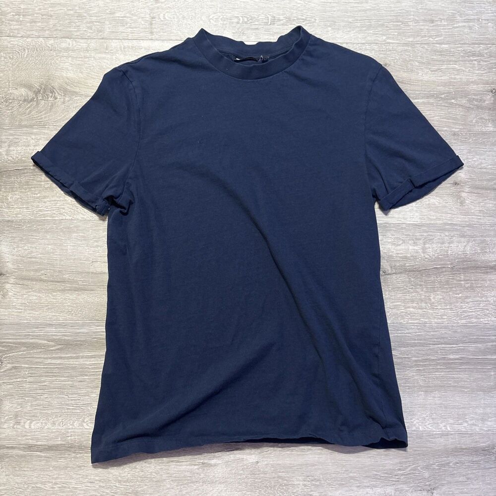 ASOS Design Womens Small Navy Blue T Shirt Short Sleeve Crew Neck Casual Tee
